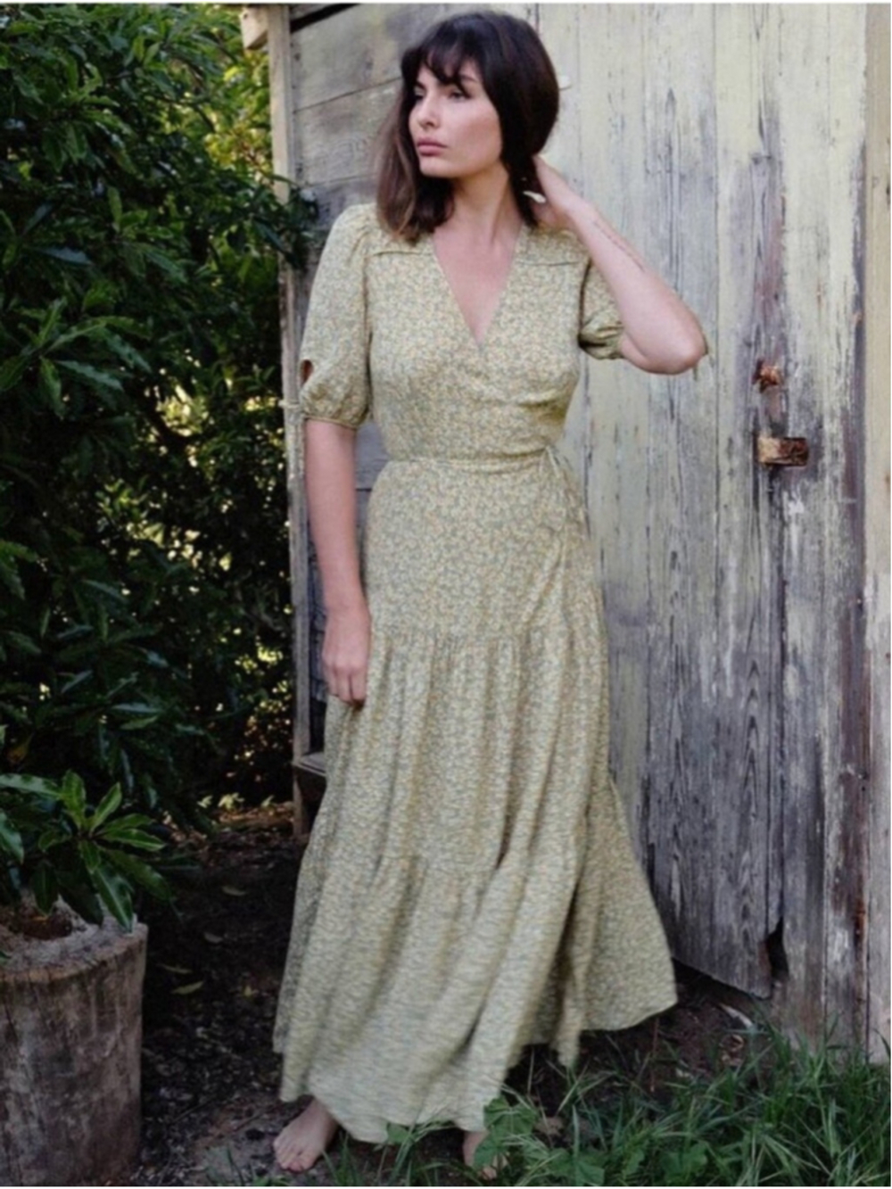 Christy Dawn Augusta Wrap Dress Rose Garden Size XS Adjustable Fit Cottagecore - Picture 2 of 16
